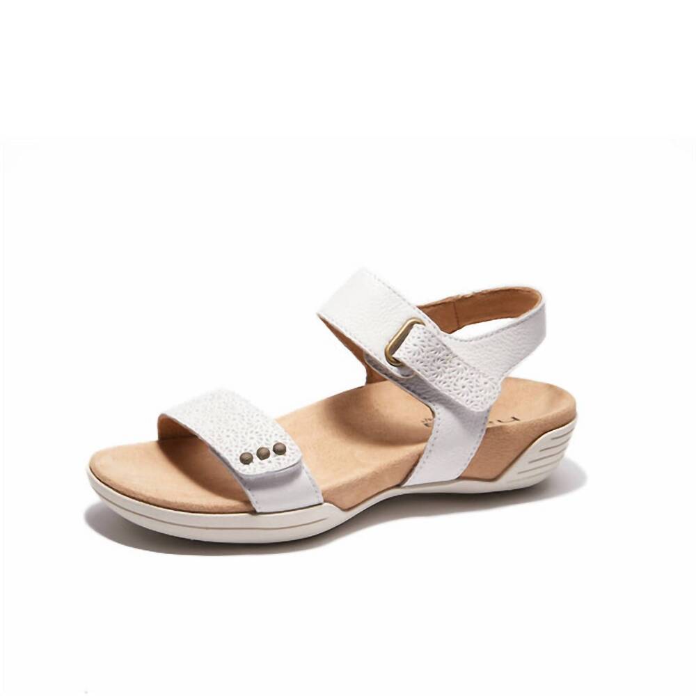 NEW HALSA FOOTWEAR women's dominica sandals in white
